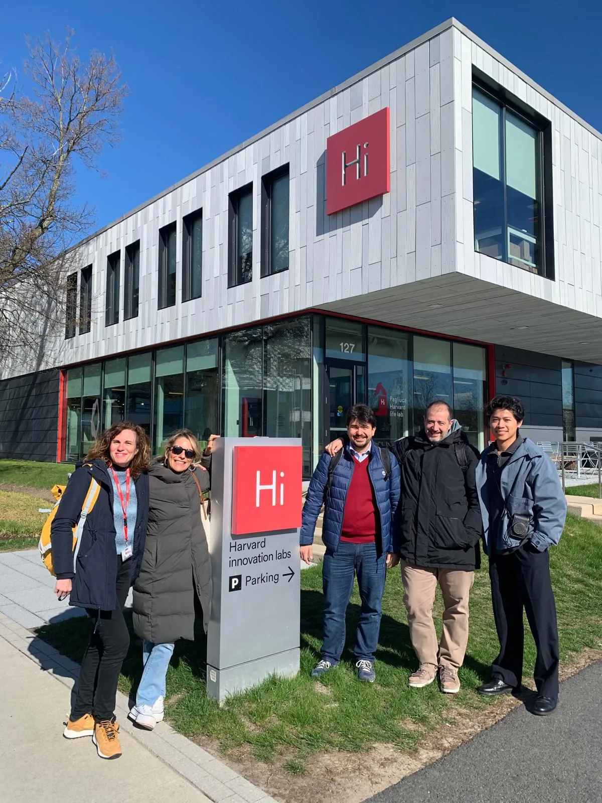 A equipe da Sanzar Group durante a viagem a Massachusetts