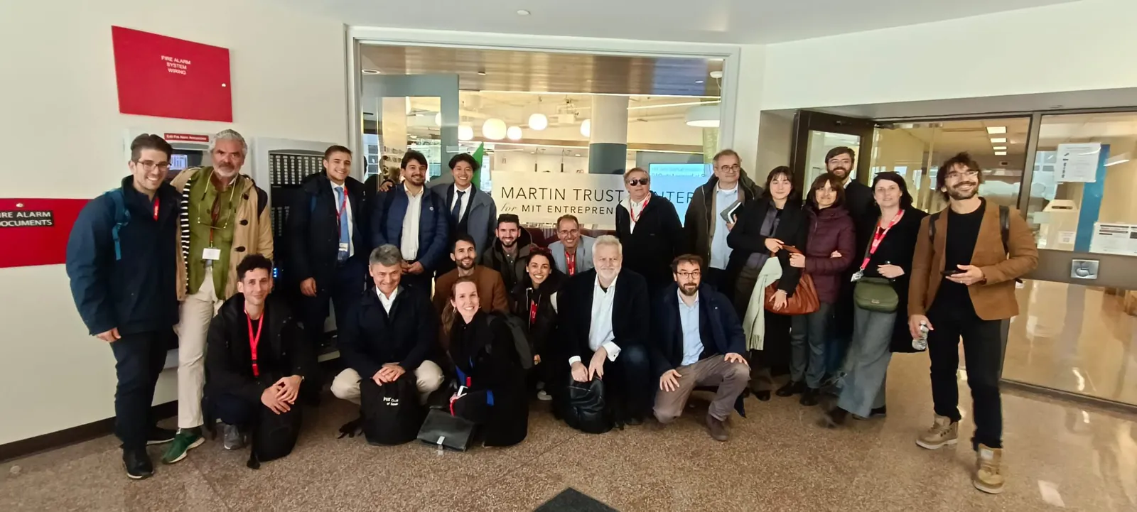 A equipe da Sanzar Group durante a viagem a Massachusetts