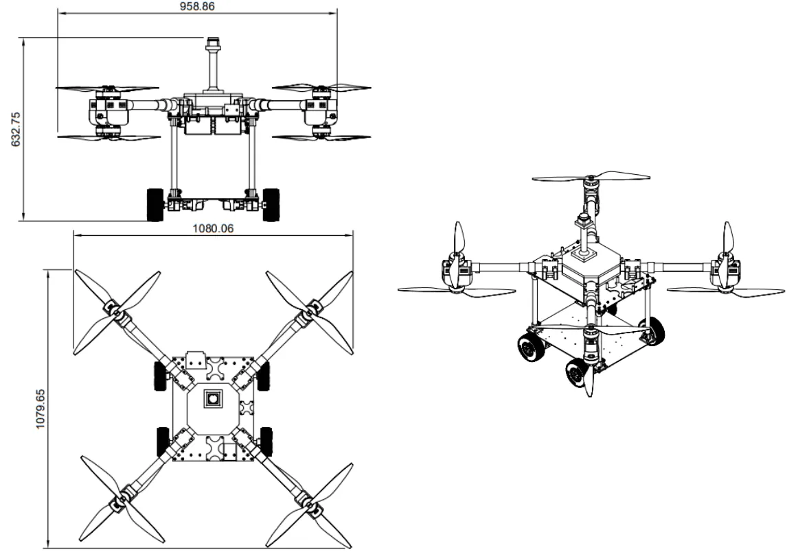LFC drawings with its main dimensions