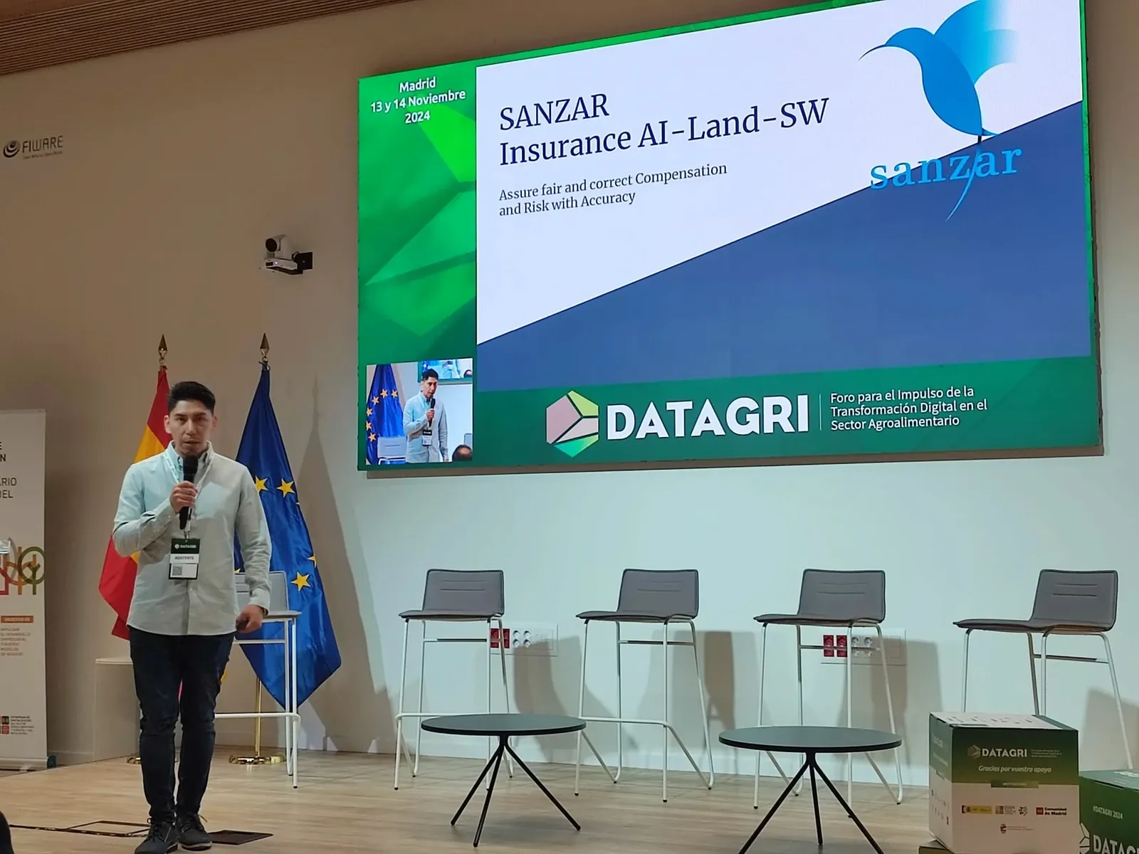 AI Land SW software shown at Datagri 2024