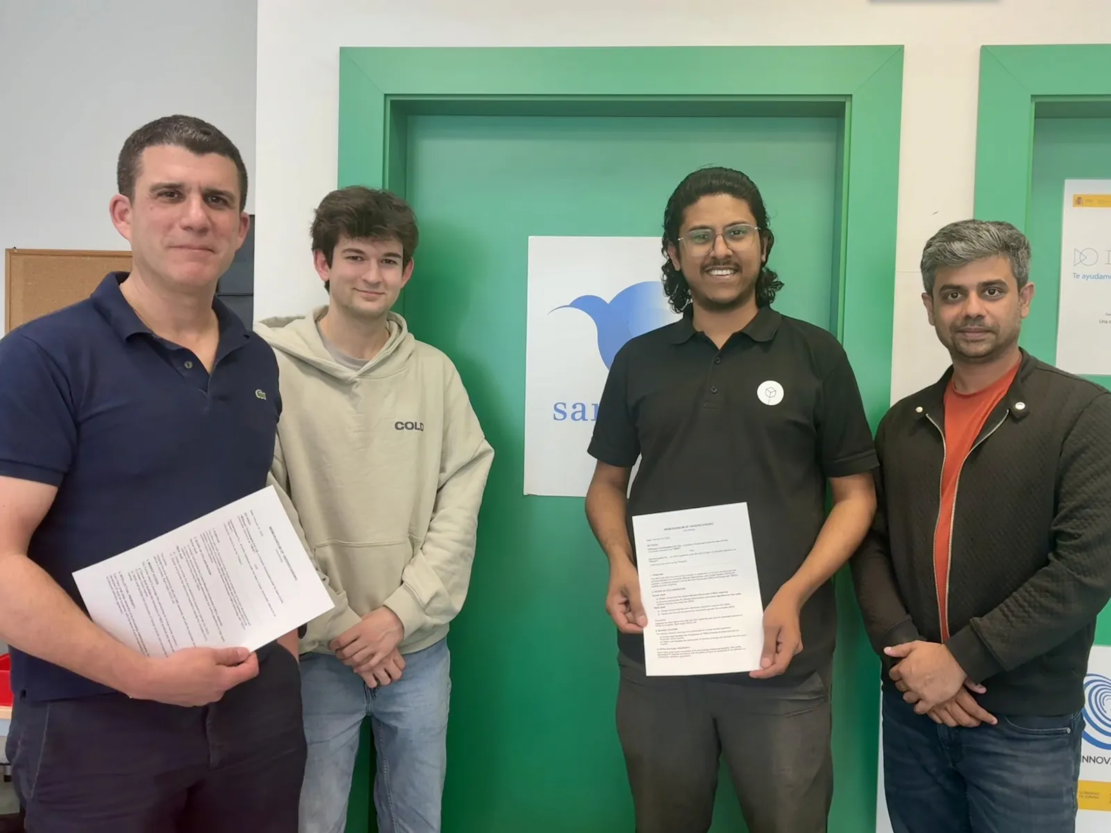 Sanzar Group and TM2Space at the signing of the agreement