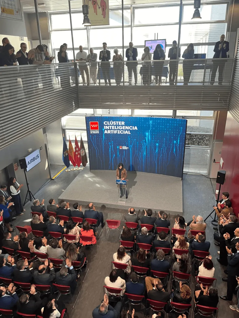 Sanzar Group at the presentation of the Community of Madrid AI Cluster