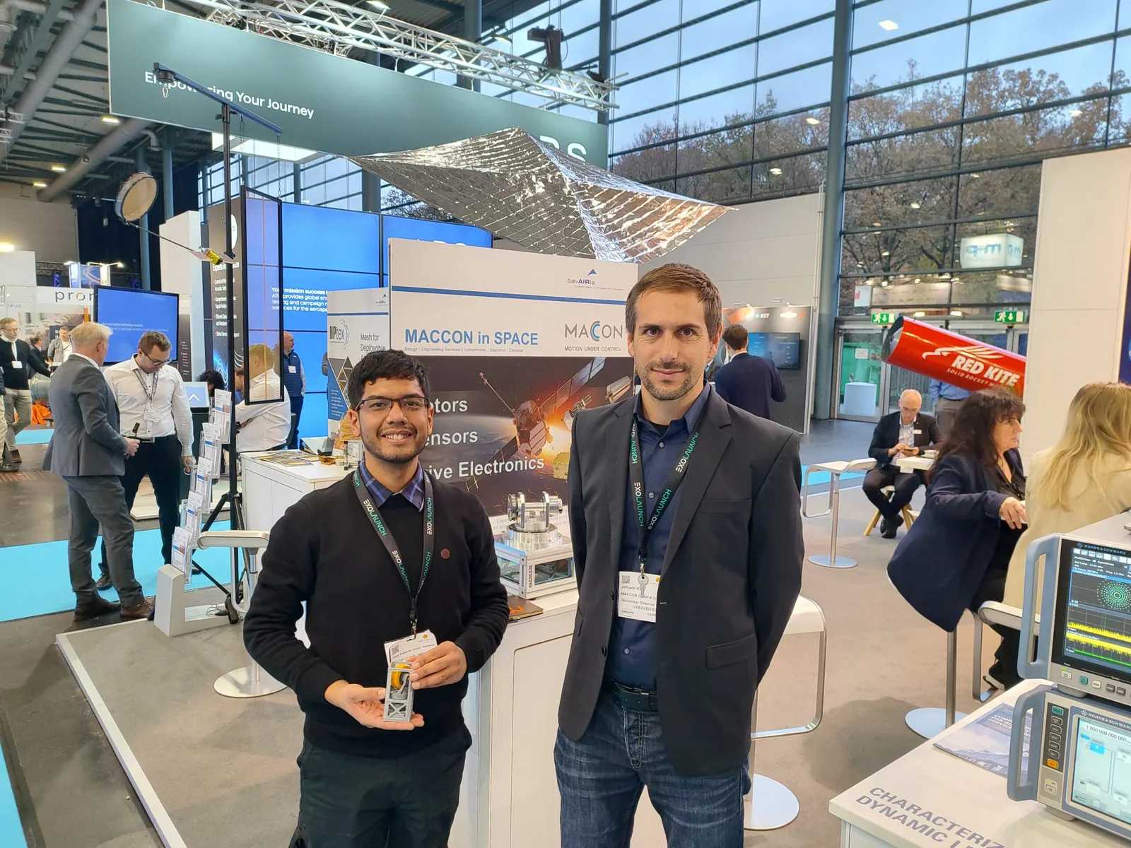 Estande da Sanzar Group na Space Tech Expo Europe