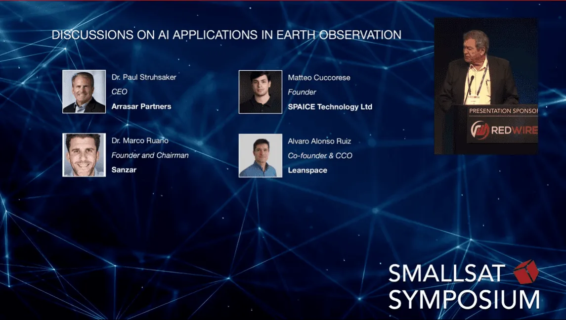 Sessão do painel no SmallSat Symposium 2025